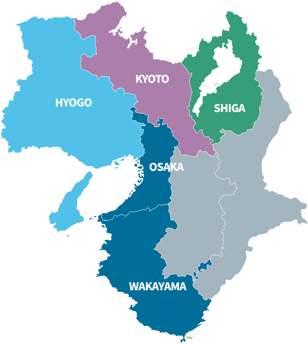 近畿エリア地図